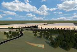 Kubota Tractor Corporation rendering of the future North American Distribution Center in Edgerton, Kansas.