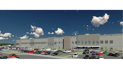 Rendering of Amazon's 'Project Rapids' plan in Gaines Township