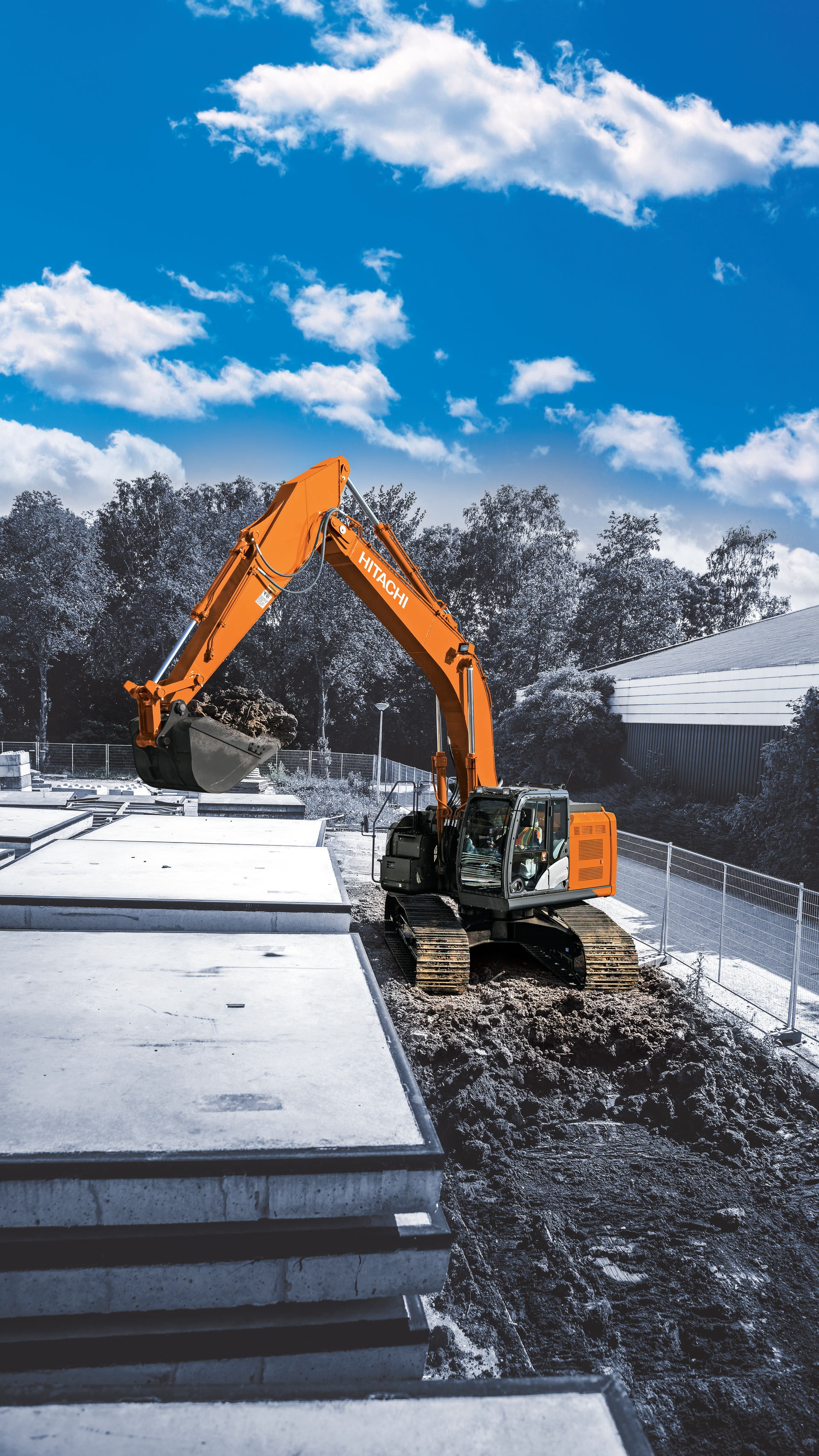 Hitachi ZX345USLC-6 Ultrashort Excavator From: Hitachi