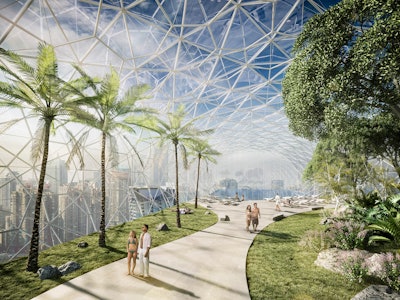 Rendering of the glass Consesrvatory.