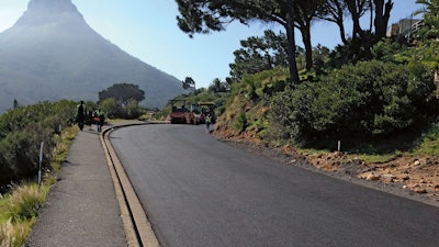 After the rehabilitation project, Camps Bay Drive in Cape Town presents itself 4.6 ft. broader and therefore much more secure to accommodate a constantly increasing traffic volume.