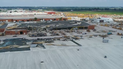 An EF3 tornado hit Vermeer's Plant 5 and 6 on the afternoon of Thursday, July 19. No serious injuries at the accident scene, and most Vermeer operations had been restored within five days.