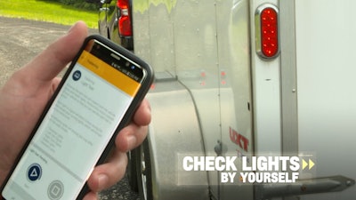 The MYChevrolet ,mobile app allows the driver to test trailer lights alone using an automatic light sequence.