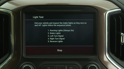 Included with purchase of all 2019 Silverado 1500s, the MyChevrolet app allows one person to use an automatic exterior light sequence to confirm that the trailer is properly connected.