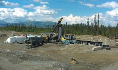 ADM EX-225 Drum Plant running up near the Canadian Arctic in the Yukon.
