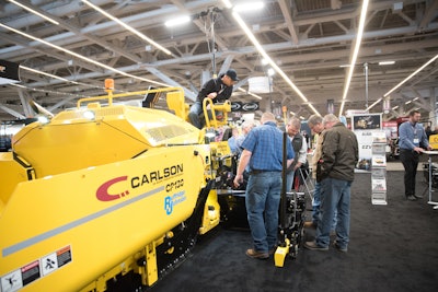 The 2019 National Pavement Expo, Feb. 27-March 2 in Nashville, TN, will feature 14 paving-focused seminars among its 54 conference sessions. All major paver manufacturers exhibited at the 2018 National Pavement Expo in Cleveland (above).
