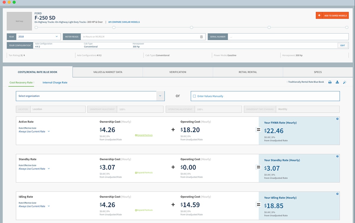 EquipmentWatch Adds Pickup Trucks to Rental Rate Blue Book and Internal