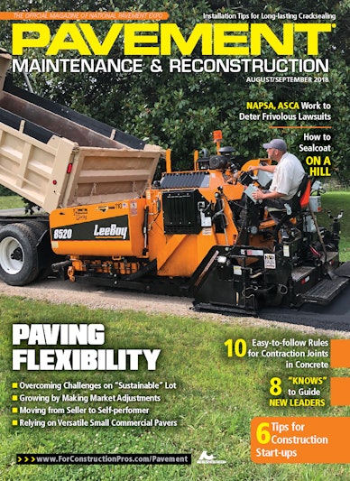 Pavement Maintenance & Reconstruction August/September 2018