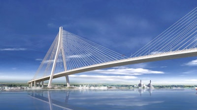 Rendering of new Gordie Howe Bridge.
