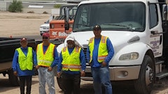 The Sunstar Seal Coating team (from left) Juana Jimenez, Eutberto Alvarez Sr., Gabino Alvarez and Eutberto Alvarez Jr.