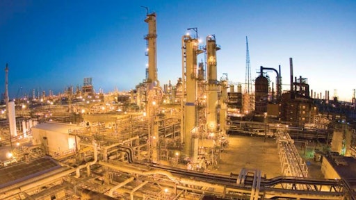 Valero's Port Arthur refinery on the Gulf Coast at the Texas/Louisiana border will be protected by the truncated storm-protection spine.