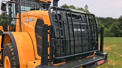 Hyundai Hl960 Hd Rear View Of Guarding Package