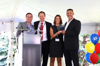 From left: Brian Lewallen (President of Detroit Reman and NAFSR Board Member), Thomas Walter (Chairman of the Board of NAFSR), Helen Bruford (CFO of NAFSR), and Adam Knobeloch (CEO of NAFSR)