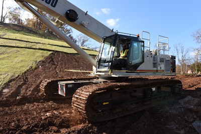 The project is scheduled to be completed by November 2019 with the most amount of time reserved for construction of retaining walls.