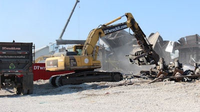 DT Specialized Services recycled 87% of the material during demolition.