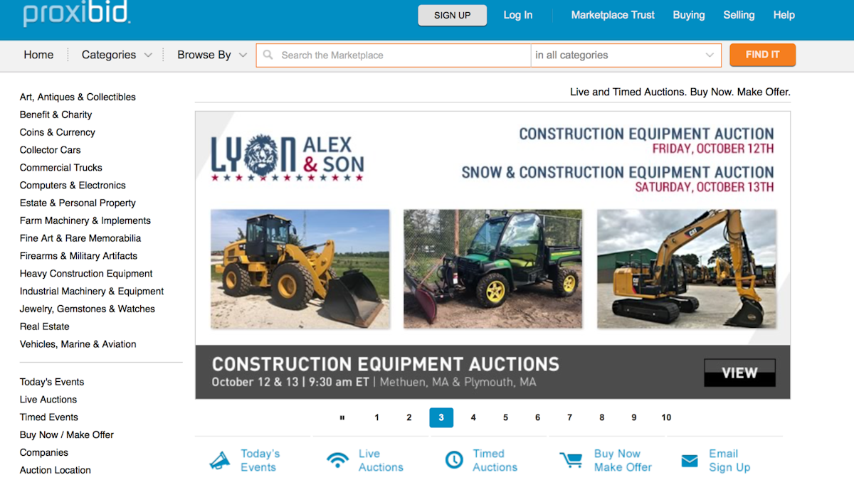 Proxibid Will Hold Over 200 Online Auctions This Fall | For ...