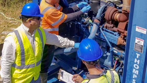 Company’s work providing daily water needs for 250,000 people.