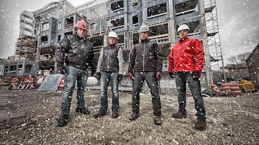 Heated sales construction jacket