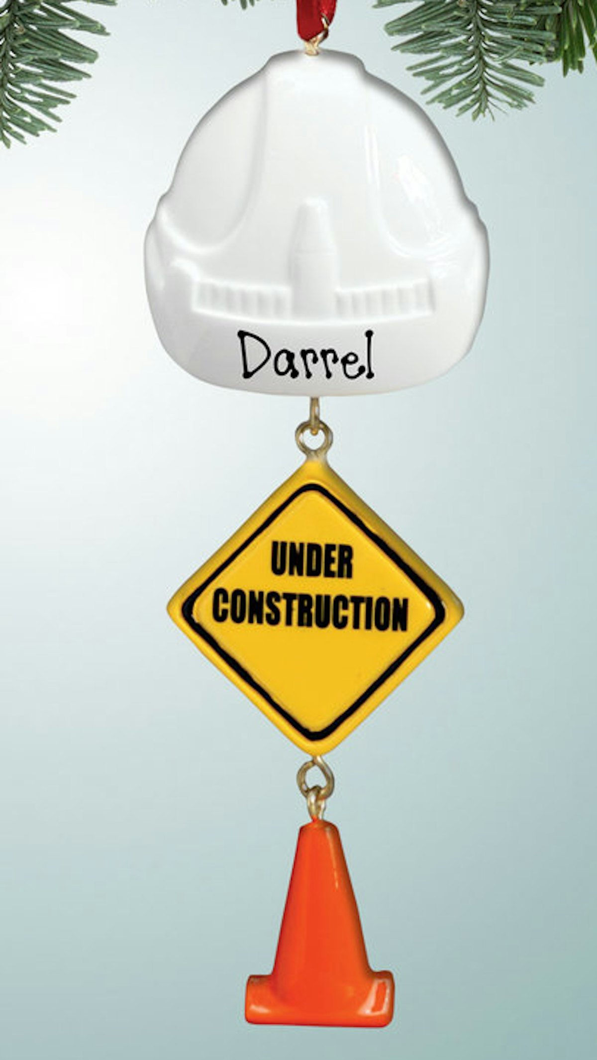 12 Days of Construction Christmas 2018 Personalized Tree Ornament