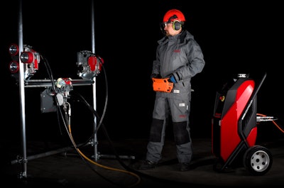 Aquajet offers the Ergo System, a compact Hydrodemolition machine designed for easy use in tight spaces.