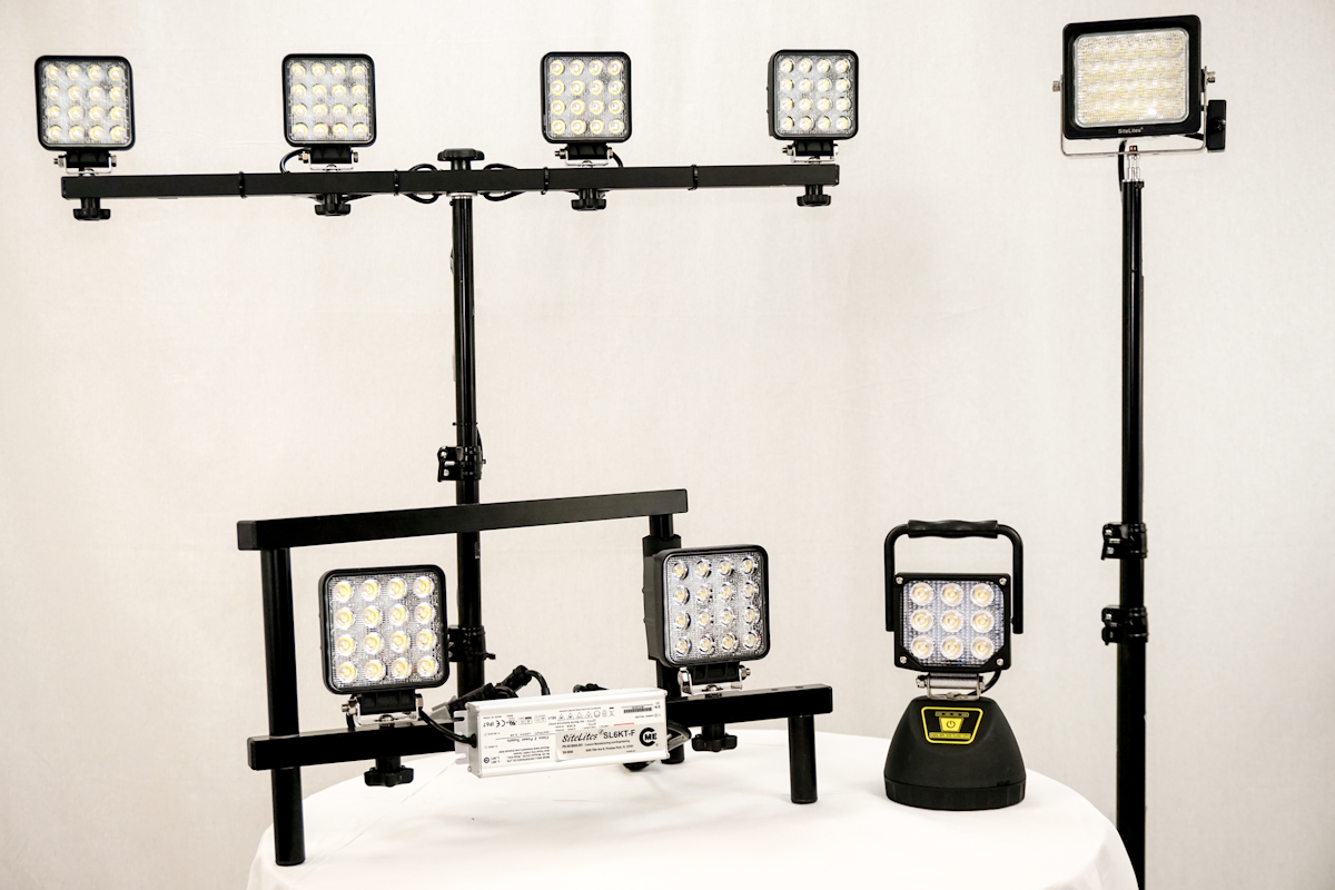 SiteLites LED Jobsite Lights From Custom Manufacturing & Engineering