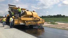 While the hot rubber chip seal (HRCS) construction is similar to a traditional chip seal, it requires a special asphalt binder distributor. Because the reacted rubber modified binder has a high viscosity, a normal distributor that would be used for an asphalt emulsion application would have had difficulties to spray the rubber modified binder.