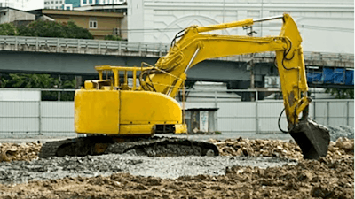 Excavator At Construction Site Freedigitalphotos