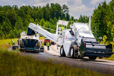 To help contractors put asphalt down faster, the use of Material Transfer Vehicles (MTVs) has been increasing as a way to use less trucks while reducing material and thermal segregation