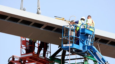 Construction employment continues to increase in most parts of the United States.