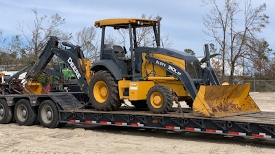 Lynn Haven, Callaway and Mexico Beach received a 310L backhoe and Jackson County received a 310SL free of charge for six months.
