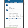 BCMI Corp.’s Material Now app provides contractors with all they need to know about their concrete orders and can be used as a virtual filing cabinet that houses past ticket data. Pictured here is an order timeline for a concrete finisher.