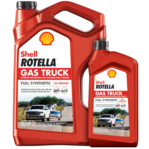 Shell Engine Oil Red Shell Rotella Gas Truck Full Synthetic Engine Oil From: Shell ...