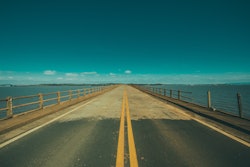 Asphalt Bridge Ocean 105238