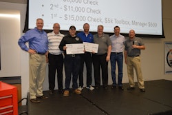 The first place winners were Travis Gannon of Lonestar Truck Group in Waco, TX in the Vehicle Competition, and Terry Podralski of W.W. Williams Midwest LLC, in Akron, OH in the Engine Competition