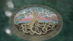 The church decided on a Tree of Life design for the entryway, a nod to the Bible’s parable of the mustard seed and birds resting in tree branches.