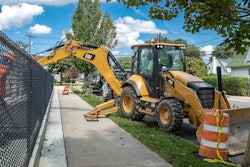 New Cat 450 backhoe loader