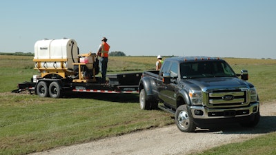 Ensure that the tow vehicle is properly sized to handle the trailer and equipment you’ll be towing. Each vehicle manufacturer assigns a tow rating, which is the maximum weight of the towed vehicle when loaded.