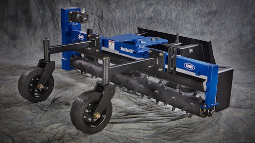 MTW Power Box Rake for hydraulic skid steer applications