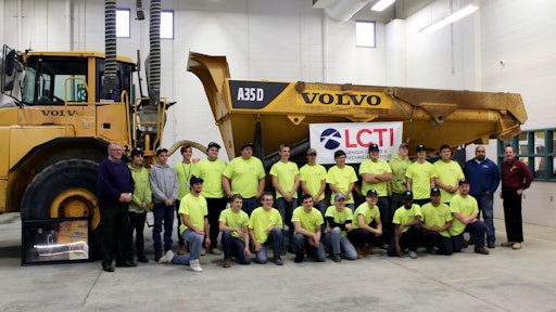 Volvo Career Tech School Receives Gold Rush Haul Truck