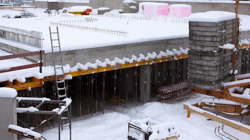 Winter Construction Site