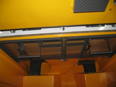 Wash or flush out screens in their down service positions.