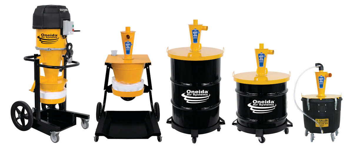 Oneida Air Systems Unveils CC500-L Dust Extractor and Line of Cyclone ...