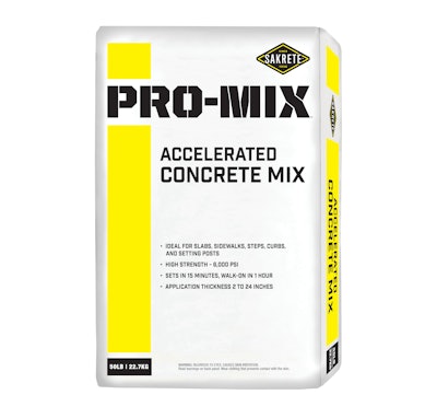 Pro Mix Accelerated Concrete Mix 50lb