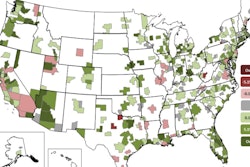 December 2018 metro construction employment 12-month change