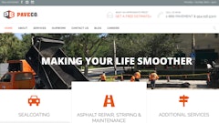 In addition to bringing control of the website in-house, PaveCo wanted its new site uncluttered and to look different from other paving industry websites.