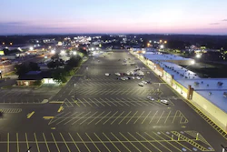 A large high-profile job for the four-person Precise Sealcoating and Line Striping, the Westtown Shopping Center is a 40-year- old landmark that consists of 24 acres, including 25,825 square feet of mixed-use space with 26 tenants.