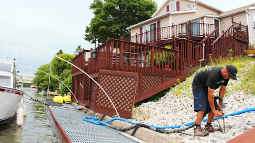 Sea Walls can be reinforced and stabilized while mitigating future deterioration of wave and wake action.