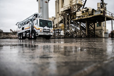 Mack Trucks will equip Mack TerraPro concrete pumper models with the Mack mDRIVE HD automated manual transmission (AMT), marking the first time an AMT has been available in a cabover concrete pumper.