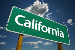 California Road Sign Green