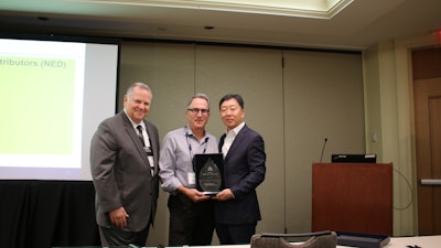 National Equipment Dealers (NED) receives 2019 Hyundai Dealer of the Year award.